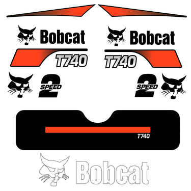 FITS T740 BOBCAT REPLACEMENT DECAL STICKER - OUTDOOR DURABLE LAMINATE